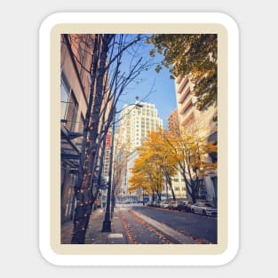 Fall in City Sticker